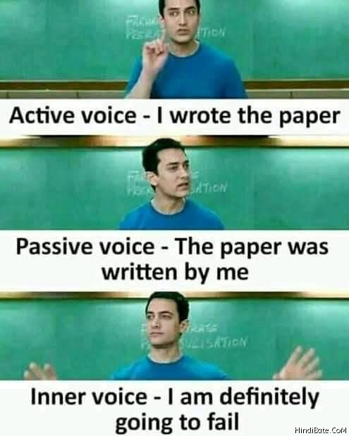 Active voice I wrote the paper