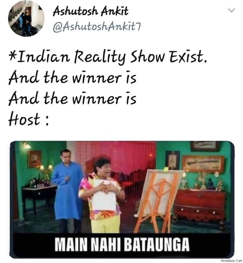 And the winner is main nahi bataunga meme