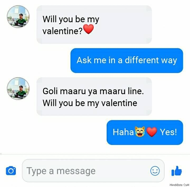 Goli maru ya line will you be my valentine meme - HindiBate.CoM