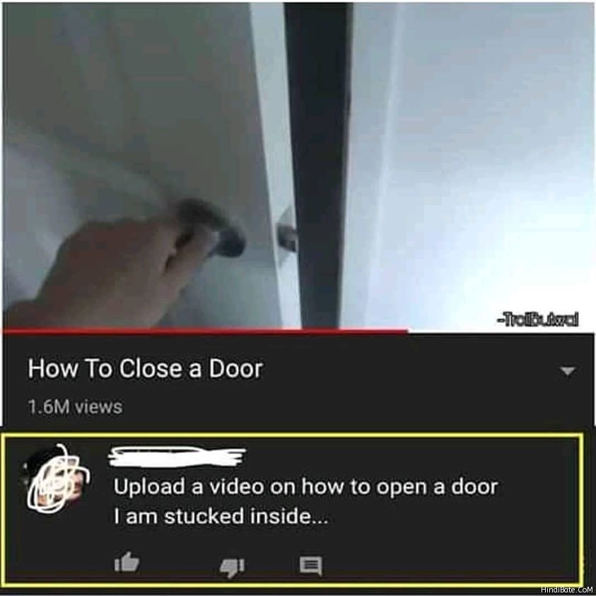 How to close a door meme