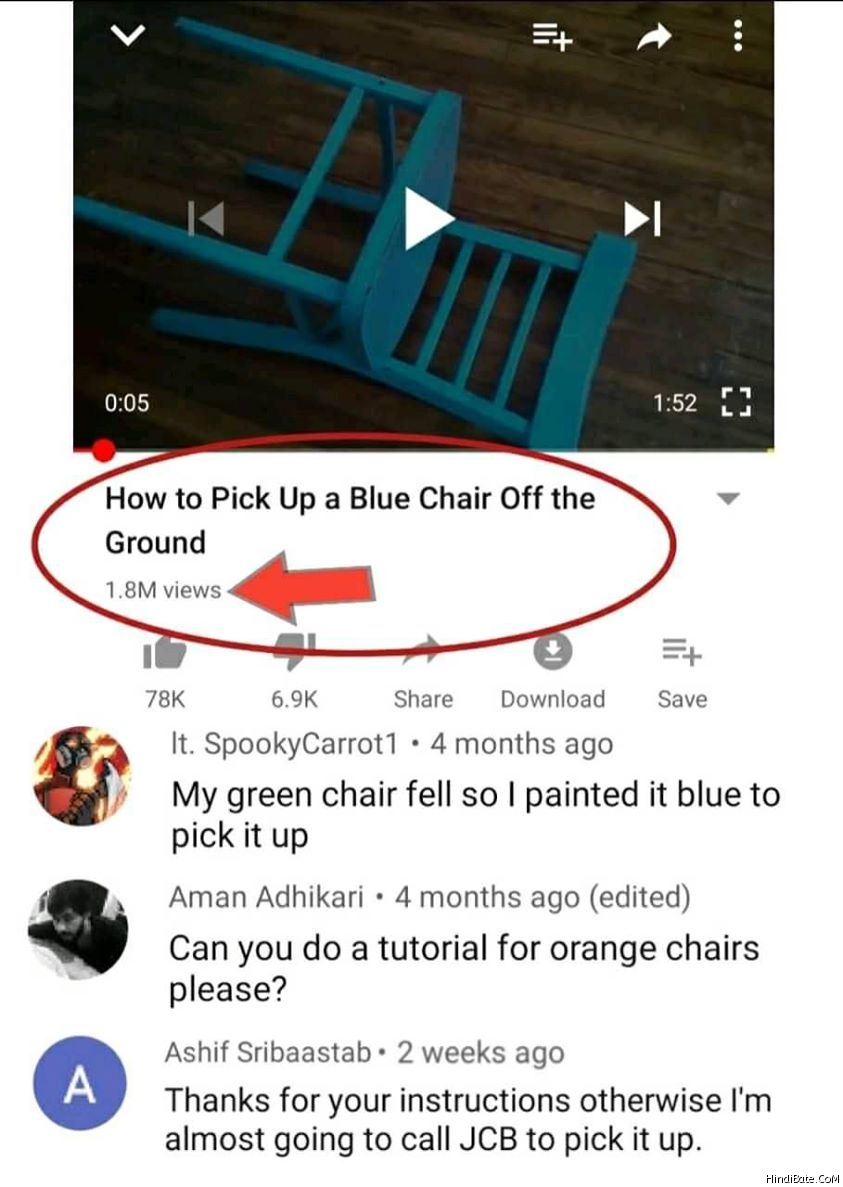 How to pick up blue chair off the ground meme