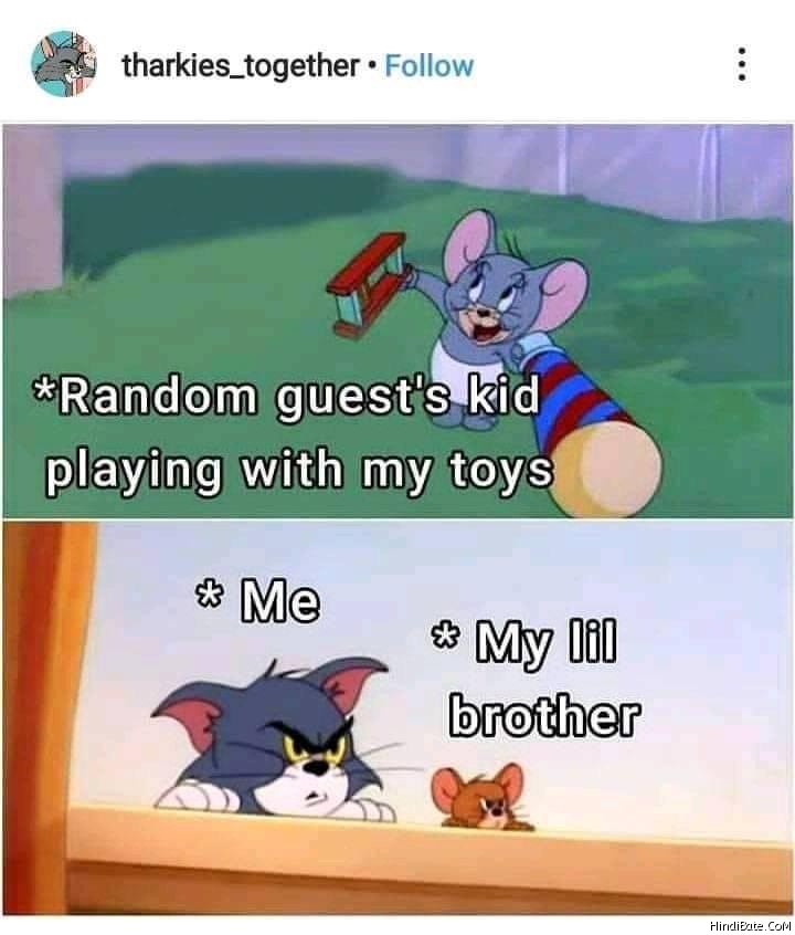 Random guests kid playing with my toys meme