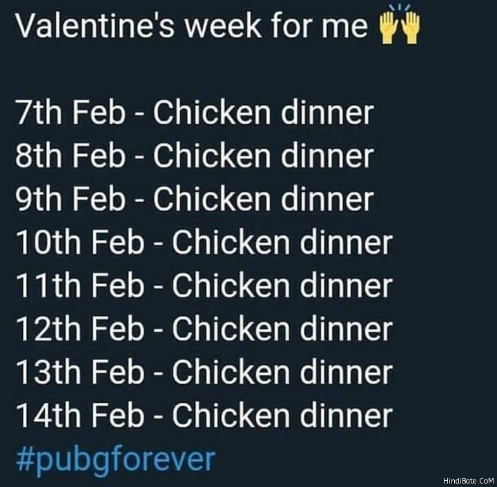 Valentines week for me meme