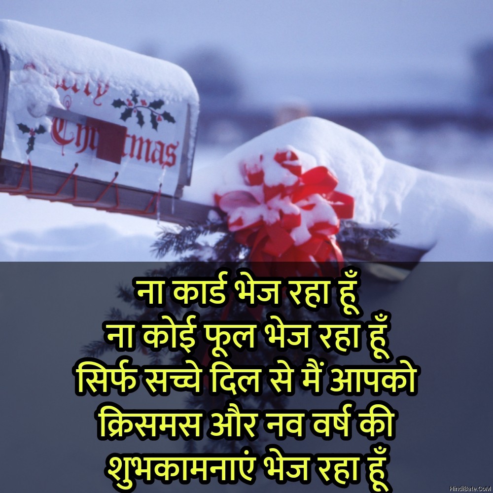 Merry Christmas Quotes With Images in Hindi